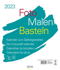 Foto-Malen-Basteln Bastelkalender weiß groß 2023