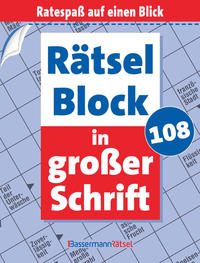 Rätselblock in großer Schrift 108 (5 Exemplare à 2,99 €)