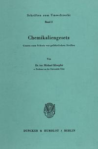 Chemikaliengesetz.