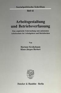 Arbeitsgestaltung und Betriebsverfassung.