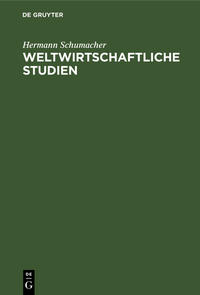 Weltwirtschaftliche Studien