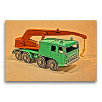 Premium Textil-Leinwand 75 x 50 cm Quer-Format Matchbox 8 Wheel Crane 1969 | Wandbild, HD-Bild auf Keilrahmen, Fertigbild auf hochwertigem Vlies, Leinwanddruck von Andreas Marutschke