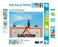 CALVENDO Puzzle Vorsicht Caution Achtung Warnschild 2000 Teile Lege-Größe 900 x 670 cm Foto-Puzzle Bild von None U-Do