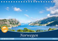 Norwegen - Unterwegs am Lysefjord (Tischkalender 2023 DIN A5 quer)