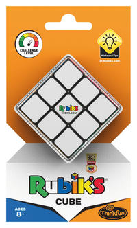 Thinkfun Rubik's Cube, der original Zauberwürfel 3x3 von Rubik's - Verbesserte, leichtgängigere Version, ideales Knobelspiel für Erwachsene und Kinder ab 8 Jahren