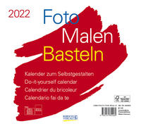 Foto-Malen-Basteln Bastelkalender quer weiß 2022