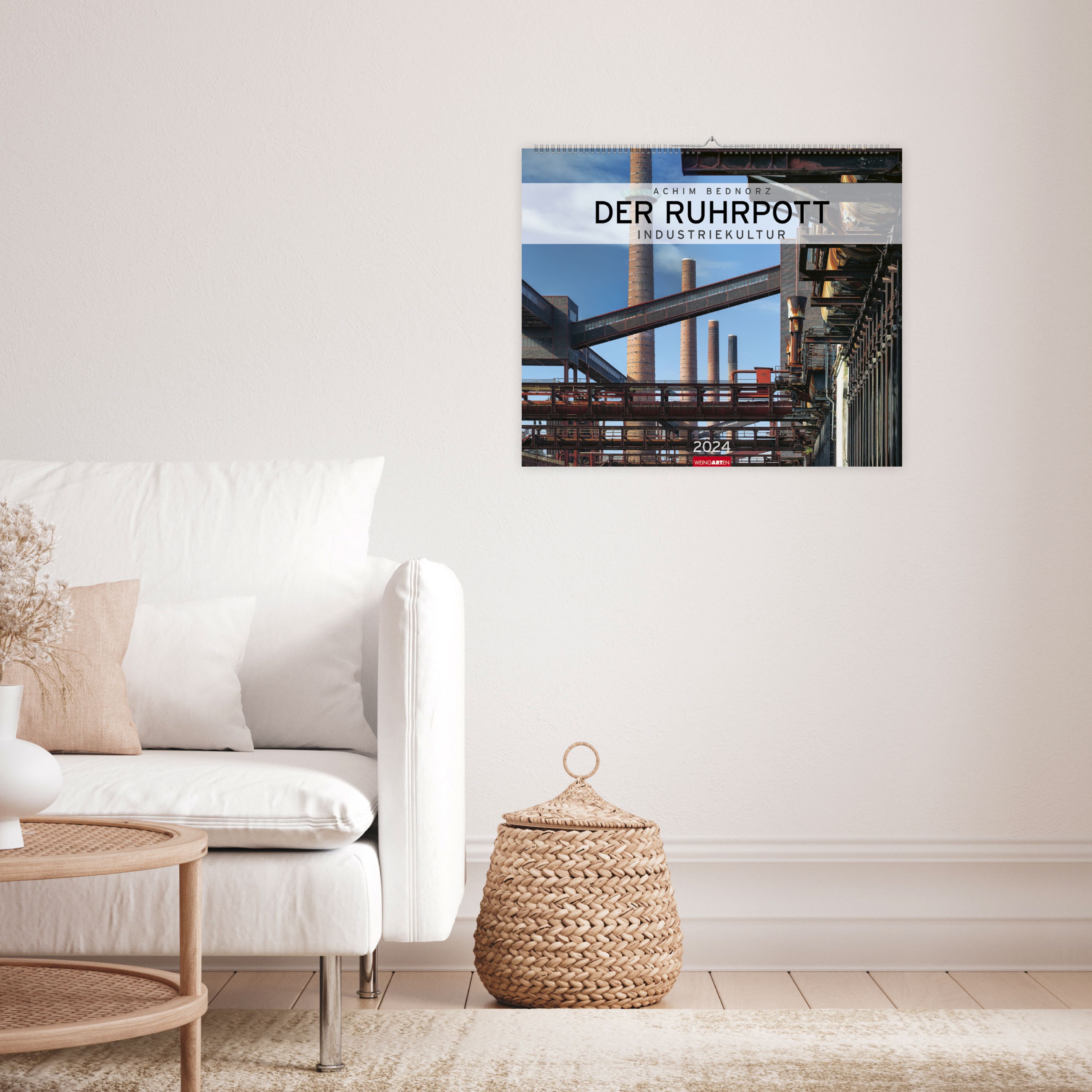 Der Ruhrpott Kalender 2024. Spektakuläre Fotos der Industriearchitektur im Ruhrgebiet in einem großen Wandkalender. Besonderer Architektur-Kalender im Großformat 55 x 46 cm.