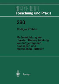 Meßeinrichtung zur direkten Unterscheidung von luftgetragenen biotischen und abiotischen Partikeln