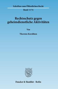 Rechtsschutz gegen geheimdienstliche Aktivitäten.