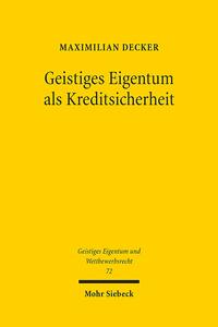 Geistiges Eigentum als Kreditsicherheit