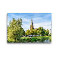 Premium Textil-Leinwand 450 x 300 cm Quer-Format Die faszinierende Stadt Torgelow | Wandbild, HD-Bild auf Keilrahmen, Fertigbild auf hochwertigem Vlies, Leinwanddruck von Solveig Rogalski