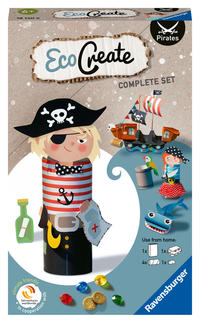 Ravensburger EcoCreate 18130 - Pirates – DIY Bastelset für Kinder ab 6 Jahren