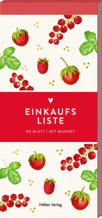 Einkaufsliste (Rote Beeren, Küchenpapeterie)