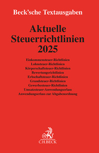 Aktuelle Steuerrichtlinien 2025