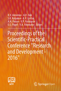 Proceedings of the Scientific-Practical Conference "Research and Development - 2016"