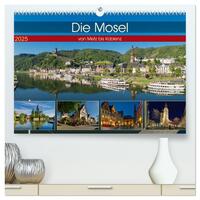 Die Mosel von Metz bis Koblenz (hochwertiger Premium Wandkalender 2025 DIN A2 quer), Kunstdruck in Hochglanz