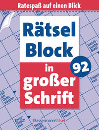 Rätselblock in großer Schrift 92 (5 Exemplare à 2,99 €)