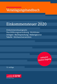 Veranlagungshandbuch Einkommensteuer 2020, 72.A.