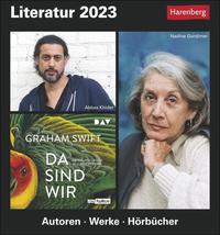 Literatur Tagesabreißkalender 2023. Tischkalender für jeden Tag mit den Größen der Literatur. Tageskalender 2023 zum Abreißen mit Literatur-Quiz für Bibliophile