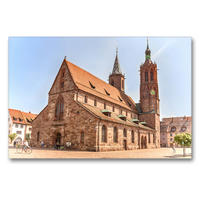 Premium Textil-Leinwand 90 x 60 cm Quer-Format Das Münster zu Unserer Lieben Frau | Wandbild, HD-Bild auf Keilrahmen, Fertigbild auf hochwertigem Vlies, Leinwanddruck von Liselotte Brunner-Klaus