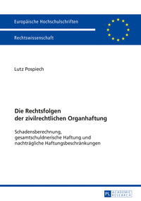 Die Rechtsfolgen der zivilrechtlichen Organhaftung