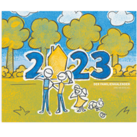 Familienkalender Illustrationen 2023/24