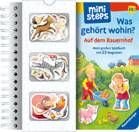 ministeps: Was gehört wohin? Auf dem Bauernhof; Magnetbuch ab 2 Jahren, Kinderbuch