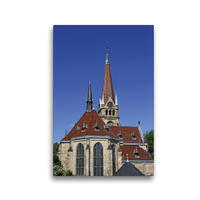 Premium Textil-Leinwand 30 x 45 cm Hoch-Format Lutherkirche Bad Harzburg | Wandbild, HD-Bild auf Keilrahmen, Fertigbild auf hochwertigem Vlies, Leinwanddruck von Antje Lindert-Rottke