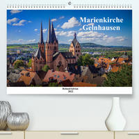 Marienkirche Gelnhausen (Premium, hochwertiger DIN A2 Wandkalender 2022, Kunstdruck in Hochglanz)