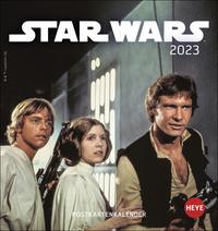 Star Wars Postkartenkalender 2023. Die besten Filmbilder aus Star Wars im Postkartenformat. Kleiner Kalender zum Aufstellen oder Aufhängen. Tischkalender 2023.