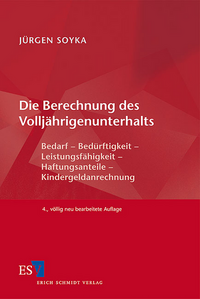 Die Berechnung des Volljährigenunterhalts