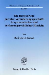 Die Besteuerung privater Veräußerungsgeschäfte in systematischer und verfassungsrechtlicher Hinsicht.