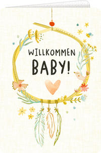 Grußkarte - Willkommen, Baby!