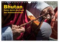 Bhutan - Reise durch das Land des Donnerdrachens (Wandkalender 2025 DIN A4 quer), CALVENDO Monatskalender