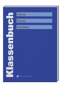 Klassenbuch, blau