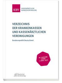 Verzeichnis der Krankenkassen und Kassenärztlichen Vereinigungen