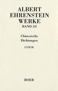 Werke III: Chinesische Dichtungen