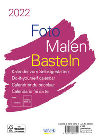 Foto-Malen-Basteln Bastelkalender A5 weiß 2022