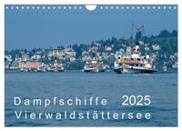 Dampfschiffe Vierwaldstättersee (Wandkalender 2025 DIN A4 quer), CALVENDO Monatskalender