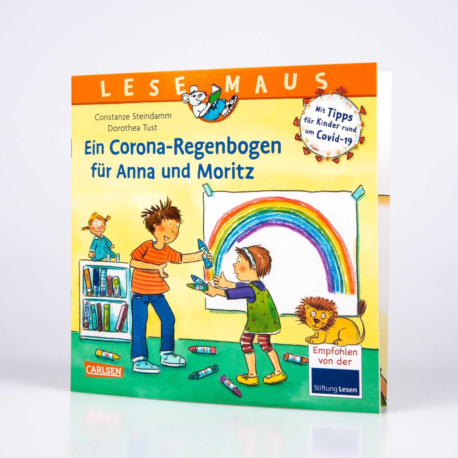 LESEMAUS 185: Ein Corona Regenbogen für Anna und Moritz - Mit Tipps für Kinder rund um Covid-19