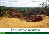 Traumziele weltweit - Kenia: "Hells Kitchen" Canyon in Marafa (Tischkalender 2022 DIN A5 quer)