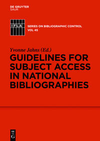 Guidelines for Subject Access in National Bibliographies