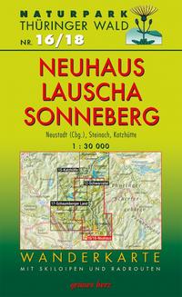 Wanderkarte Neuhaus, Lauscha, Sonneberg