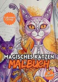 Magisches Katzen Malbuch für Kinder -