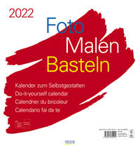 Foto-Malen-Basteln Bastelkalender weiß groß 2022