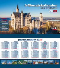 Drei-Monatskalender Deuschland 2023