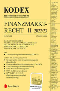 KODEX Finanzmarktrecht Band II 2022/23 - inkl. App