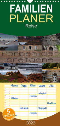 Familienplaner Farben der Bretagne (Wandkalender 2022 , 21 cm x 45 cm, hoch)