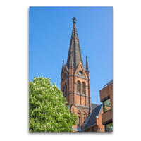 Premium Textil-Leinwand 60 x 90 cm Hoch-Format Lutherkirche | Wandbild, HD-Bild auf Keilrahmen, Fertigbild auf hochwertigem Vlies, Leinwanddruck von pixs:sell@Adobe Stock