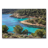 Premium Textil-Leinwand 90 x 60 cm Quer-Format Cala Portals Vells auf Mallorca | Wandbild, HD-Bild auf Keilrahmen, Fertigbild auf hochwertigem Vlies, Leinwanddruck von Christian Müringer